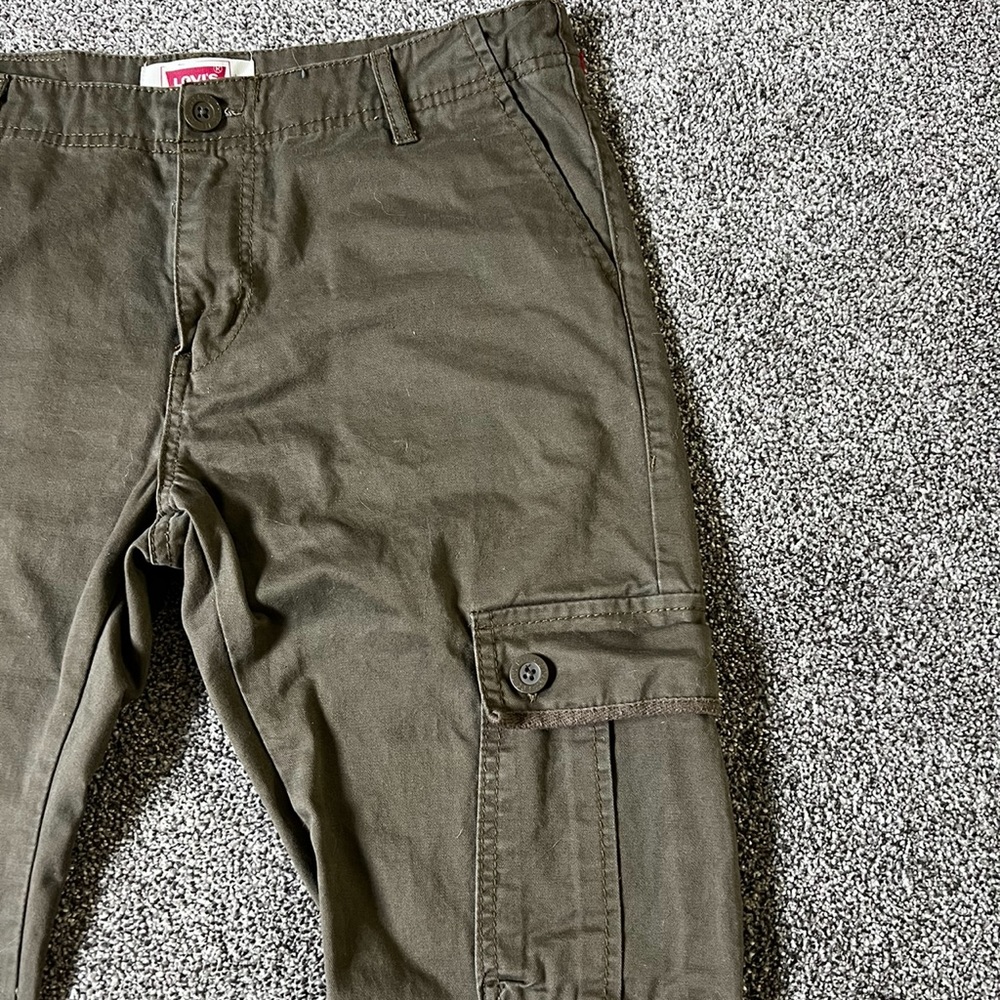y2k green levi cargo pants